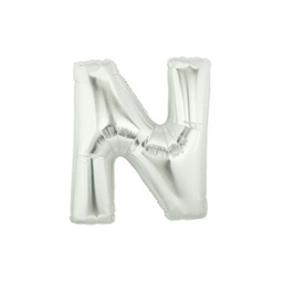 [2514914NS] M/Loon Mini N Silver Foil Balloon 7&quot; 1pk