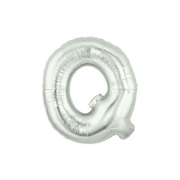 [2514917QS] M/Loon Mini Q Silver Foil Balloon 7&quot; 1pk