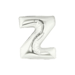 [2514927ZS] M/Loon Mini Z Silver Foil Balloon 7&quot; 1pk