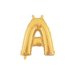 [2534901AGP] M/loon Jnr. A Gold Foil 14&quot; Valved 1pk