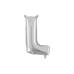 [2534912LSP] M/loon Jnr. L Silver Foil 14&quot; Valved 1pk