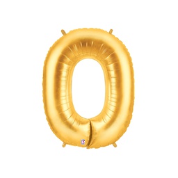 [2534915OGP] M/loon Jnr. O Gold Foil 14&quot; Valved 1pk