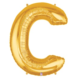 [2515903CG] Megaloon C Gold Foil Balloon 40&quot; 1pk