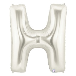 [2515908HS] Megaloon H Silver Foil Balloon 40&quot; 1pk