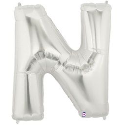 [2515914NS] Megaloon N Silver Foil Balloon 40&quot; 1pk