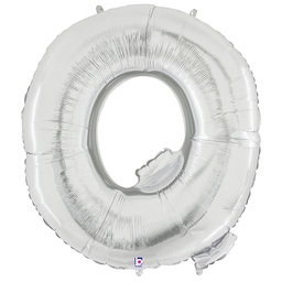 [2515917QS] Megaloon Q Silver Foil Balloon 40&quot; 1pk