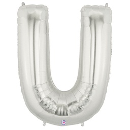[2515922US] Megaloon U Silver Foil Balloon 40&quot; 1pk