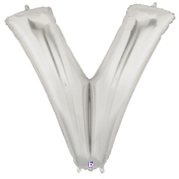 [2515923VS] Megaloon V Silver Foil Balloon 40&quot; 1pk