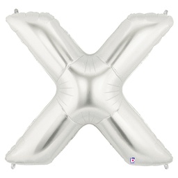 [2515925XS] Megaloon X Silver Foil Balloon 40&quot; 1pk