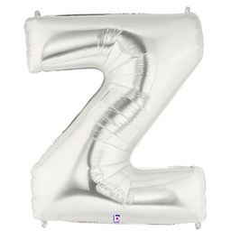 [2515927ZS] Megaloon Z Silver Foil Balloon 40&quot; 1pk