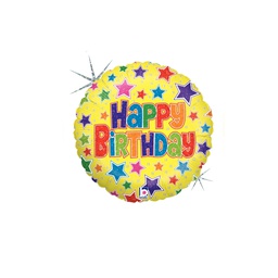 [2582823] Bold Stars Birthday Foil 9/23cm&quot;
