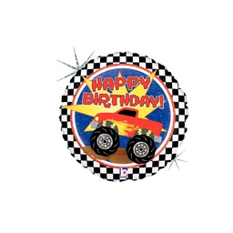 [2536141P] Monster Truck Birthday 18''/45cm rnd Holo