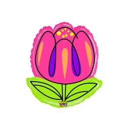 [2585965P] Shape Mighty Bright  Tulip Foil 28&quot; 1pk