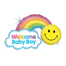 [2585901P] Rainbow Baby Boy Holo 45/114cm Shape