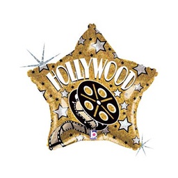 [2585375P] Shape Holographic  Hollywood Star Foil 19 1pk&quot;