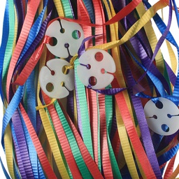 [5420ASS] FS 25's Clipped Balloon Ribbon Assorted