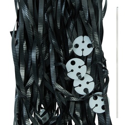 [5420BKP] FS 25's Clipped Balloon Ribbon Black