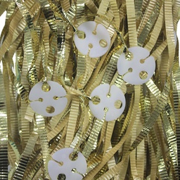[5425MGP] FS 25's Clipped Balloon Ribbon Met/Gold