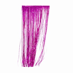 [5350MA] FS Metallic Curtains 90x 200cm -Magenta