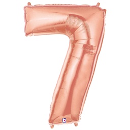 [2515847RG] Megaloon 7 Rose Gold Foil 40&quot; 1pk