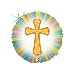 [2536397P] Round Holo Cross 18&quot;