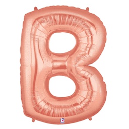 [2515902BRG] Megaloon B Rose Gold Foil Balloon 40&quot; 1pk