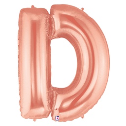 [2515904DRG] Megaloon D Rose Gold Foil Balloon 40&quot; 1pk