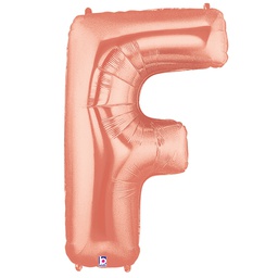 [2515906FRG] Megaloon F Rose Gold Foil Balloon 40&quot; 1pk