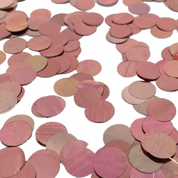 [400050] FS Round Mini Foil Confetti Rose Gold 20gm 1cm