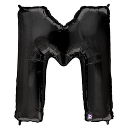 [2515913MBK] Megaloon M Black Foil Balloon 40&quot; 1pk