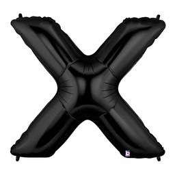 [2515925XBK] Megaloon X Black Foil Balloon 40&quot; 1pk