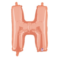 [2534908HRGP] M/loon Jnr. H Rose Gold Foil 14&quot; Valved 1pk