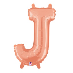 [2534910JRGP] M/loon Jnr. J Rose Gold Foil 14&quot; Valved 1pk