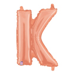 [2534911KRGP] M/loon Jnr. K Rose Gold Foil 14&quot; Valved 1pk
