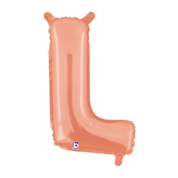 [2534912LRGP] M/loon Jnr. L Rose Gold Foil 14&quot; Valved 1pk