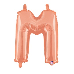 [2534913MRGP] M/loon Jnr. M Rose Gold Foil 14&quot; Valved 1pk