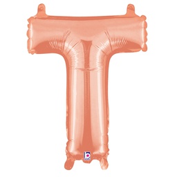 [2534920TRGP] M/loon Jnr. T Rose Gold Foil 14&quot; Valved 1pk