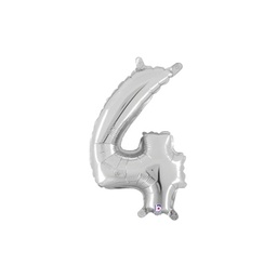 [2534844SP] M/loon Jnr. 4 Silver Foil 14&quot; Valved 1pk
