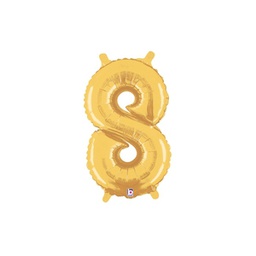 [2534848GP] M/loon Jnr. 8 Gold Foil 14&quot; Valved 1pk
