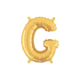 [2534907GGP] M/loon Jnr. G Gold Foil 14&quot; Valved 1pk