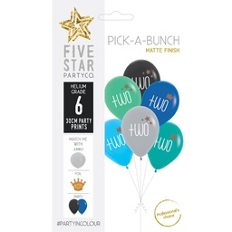 [750061] PICK-A-BUNCH Two Crown/Stars 30cm Asst 6pk