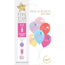 [750068] PICK-A-BUNCH Five Cloud/Hearts 30cm Asst 6pk
