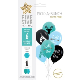 [750085] PICK-A-BUNCH Tribal 30cm Asst 6pk