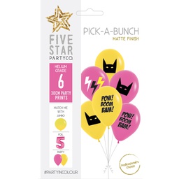 [750087] PICK-A-BUNCH Superhero Girl 30cm Asst 6pk