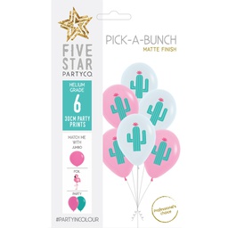 [750090] PICK-A-BUNCH Cactus 30cm Pink/White 6pk