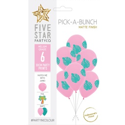 [750091] PICK-A-BUNCH Palm 30cm Pink 6pk