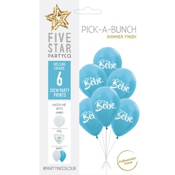 [750098] PICK-A-BUNCH Oh Bebe 30cm Caribbean Blue 6pk
