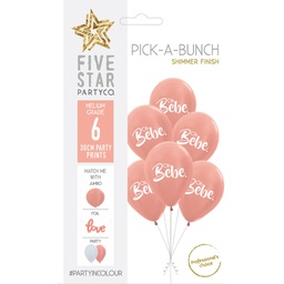 [750099] PICK-A-BUNCH Oh Bebe 30cm Rose Gold 6pk