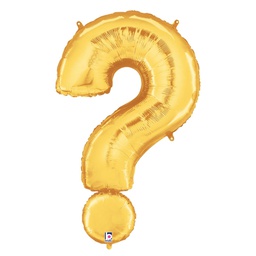 [2515863G] Megaloon Question Mark Gold Foil Balloon 40&quot; 1pk