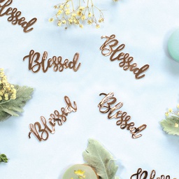 [410042] FS BLESSED Foil Jumbo Confetti Rose Gold 15pk